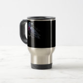 F-Caw-F Krähe Klassischer Retro-Stil Reisebecher (Vorderseite Links)
