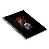 F-Caw-F Krähe Lustig F-Caw-F Ästhetisches Design Notizblock (Rechte Seite)