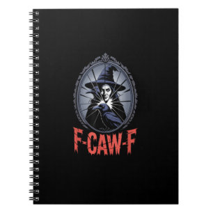 F-Caw-F Krähe Lustige Gothic Mond Vogel Halloween Notizblock