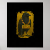F-Caw-F Krähe Lustige Zitate Rabe Vogel Erwachsene Poster (Vorne)