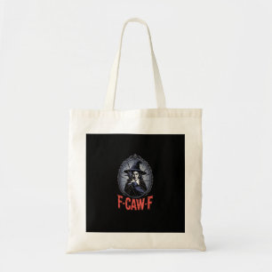 F-Caw-F Krähe Lustiger Gothic Mond Vogel Halloween Tragetasche