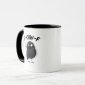 F-Caw-F Krähe Lustiger Rabe Vogel Liebhaber Kreati Tasse (Vorderseite Links)