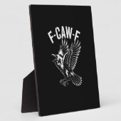 F-Caw-F Krähe Retro Klassiker Fotoplatte (Seite)