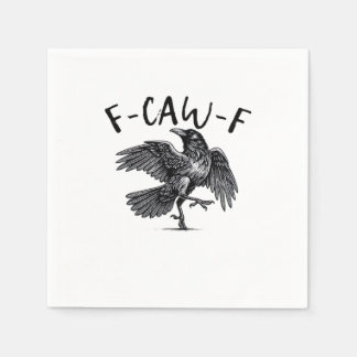 F Caw F Krähe Retro-Klassiker-Stil Serviette