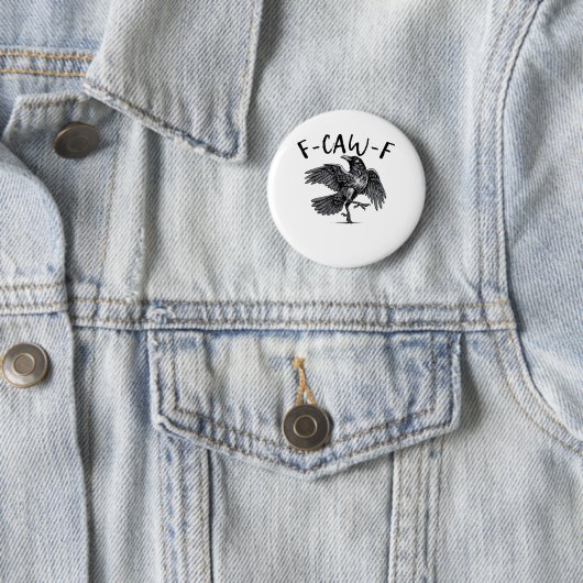 F Caw F Krähe Retro Klassischer Stil Button (Beispiel)