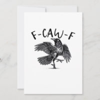 F Caw F Krähe Retro Klassischer Stil