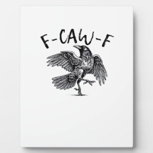 F Caw F Krähe Retro Klassischer Stil Fotoplatte