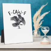 F Caw F Krähe Retro Klassischer Stil Fotoplatte (Seite)