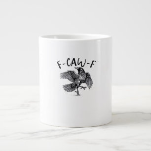 F Caw F Krähe Retro Klassischer Stil Jumbo-Tasse