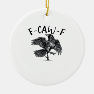 F Caw F Krähe Retro Klassischer Stil Keramik Ornament