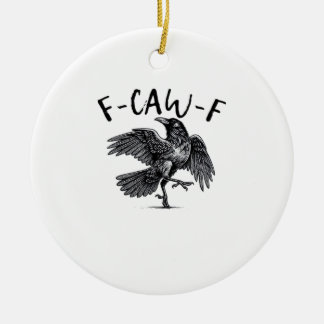 F Caw F Krähe Retro Klassischer Stil Keramik Ornament