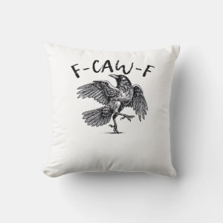 F Caw F Krähe Retro Klassischer Stil Kissen