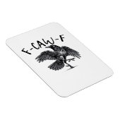 F Caw F Krähe Retro Klassischer Stil Magnet (Rechte Seite)