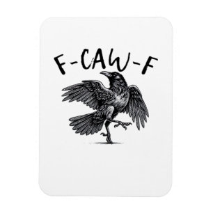 F Caw F Krähe Retro Klassischer Stil Magnet
