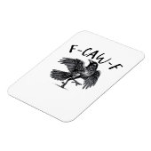 F Caw F Krähe Retro Klassischer Stil Magnet (Linke Seite)