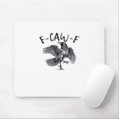F Caw F Krähe Retro Klassischer Stil Mousepad (Mit Mouse)