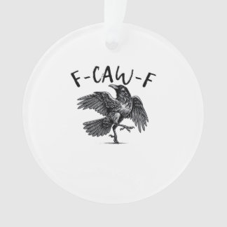 F Caw F Krähe Retro Klassischer Stil Ornament