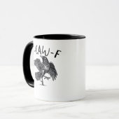 F Caw F Krähe Retro Klassischer Stil Tasse (Vorderseite Links)