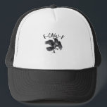 F Caw F Krähe Retro Klassischer Stil Truckerkappe<br><div class="desc">Ein retro Krähen-Thema „F Caw F“ Look,  der klassisches Design mit lustiger Vogelpersönlichkeit kombiniert.</div>