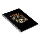 F-Caw-F Krähe Vintage-Grafik Notizblock (Rechte Seite)