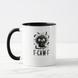 F-Caw-F Krähe Vogel Lustige Krähe F-Caw-F Tri-Blen Tasse