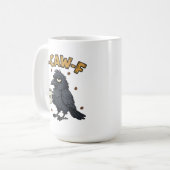 F-CAW-F Krähenbecher | Lustiger F Caw F Kaffeebech Kaffeetasse (Vorderseite Links)