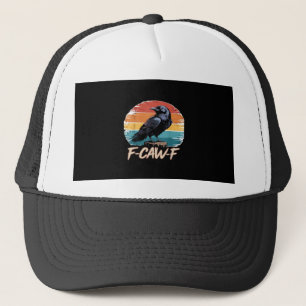 F-Caw-F Krähenhumor Lustige gothische Retro-Klassi Truckerkappe