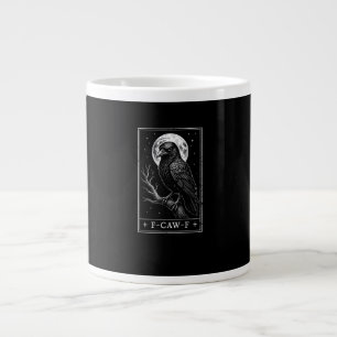 F-Caw-F Krähenkarte Lustige Halloween Vintage Rück Jumbo-Tasse