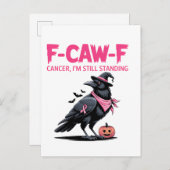 F-Caw-F-Krebs Ich bin noch immer Stehender Brustkr Einladungspostkarte (Vorne/Hinten)