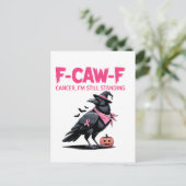 F-Caw-F-Krebs Ich bin noch immer Stehender Brustkr Einladungspostkarte (Stehend Vorderseite)