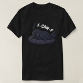 F-CAW-F Lazy Raven in Nest - Funny Bird T-Shirt (Design vorne)
