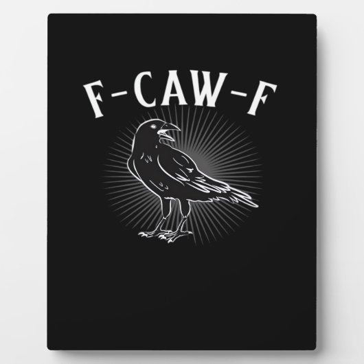 F-Caw-F Lustig Casual Fotoplatte (Vorderseite)
