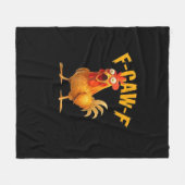 F-Caw-F Lustig Einzigartig Fleecedecke (Vorderseite (Horizontal))