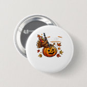 F-Caw-F Lustig für Männer Frauen Erntedankfest-Wei Button (Vorne & Hinten)