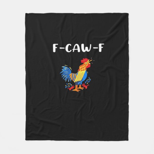 F-Caw-F Lustig Trendig Fleecedecke (Vorderseite)