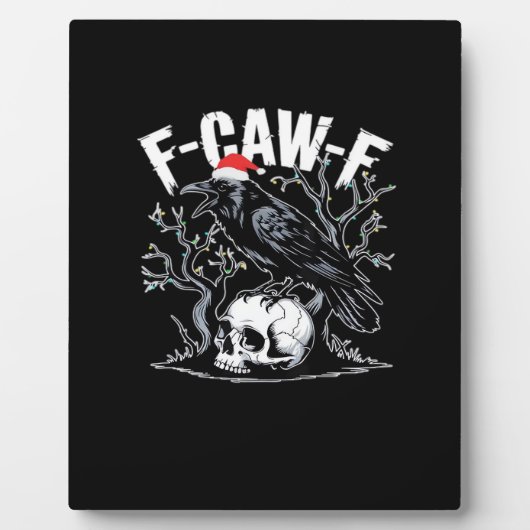 F-Caw-F Lustig Trendig Fotoplatte (Vorderseite)