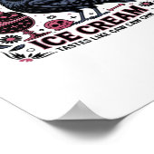 F Caw F Lustig Trendig Poster (Ecke)
