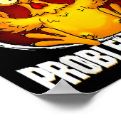 F-caw-f Lustige Angry Chicken mag mich nicht Probl Poster (Ecke)