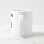 F-Caw-F Lustige Hühner-Kaffeetasse | Lustiger Hahn Jumbo-Tasse (Rückseite)
