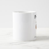 F-Caw-F Lustige Hühner-Kaffeetasse | Lustiger Hahn Jumbo-Tasse (Vorderseite)
