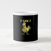 F-Caw-F Lustige Hühner-Klassiker Kreative Casualmo Jumbo-Tasse (Vorderseite)