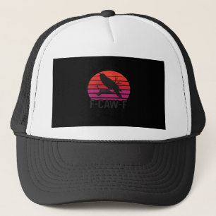 F-Caw-F Lustige Krähe Klassisch Minimal Sauber Truckerkappe