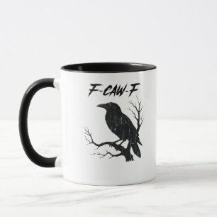 F-Caw-F Lustige Krähe Tasse
