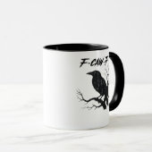 F-Caw-F Lustige Krähe Tasse (VorderseiteRechts)