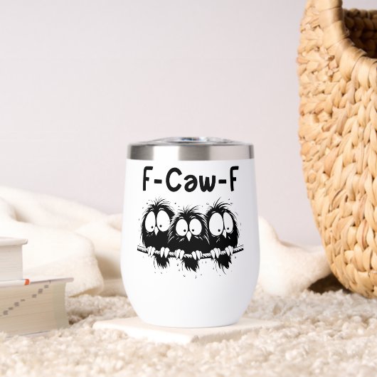 F-Caw-F Lustige Vogel-Zitate-Geschenke (Wohnzimmer (gedreht))