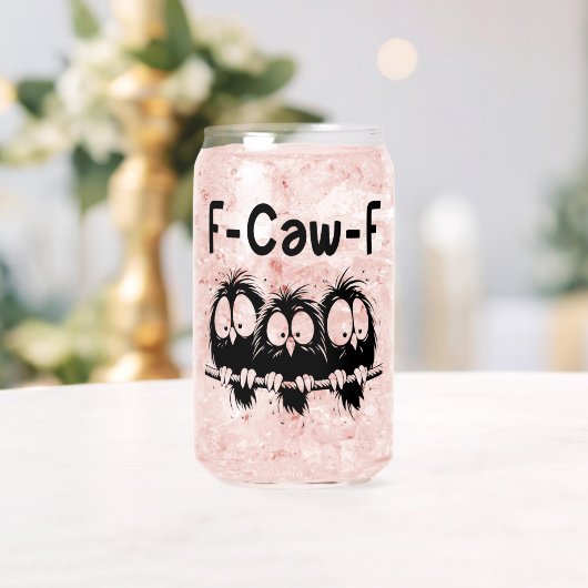 F-Caw-F Lustige Vogel Zitate Geschenke  Dosenglas (Insitu (Hochzeit))
