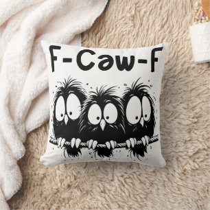 F-Caw-F Lustige Vogel Zitate Geschenke Kissen