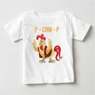 F-Caw-F Lustiger Hahn Baby T-shirt