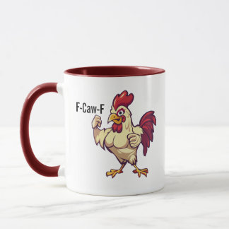 F-Caw-F Lustiger Hahn Flex Deine Federn Tasse