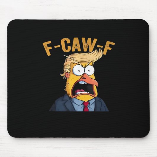 F-Caw-F Lustiger Hahn Klassiker Mousepad (Vorne)